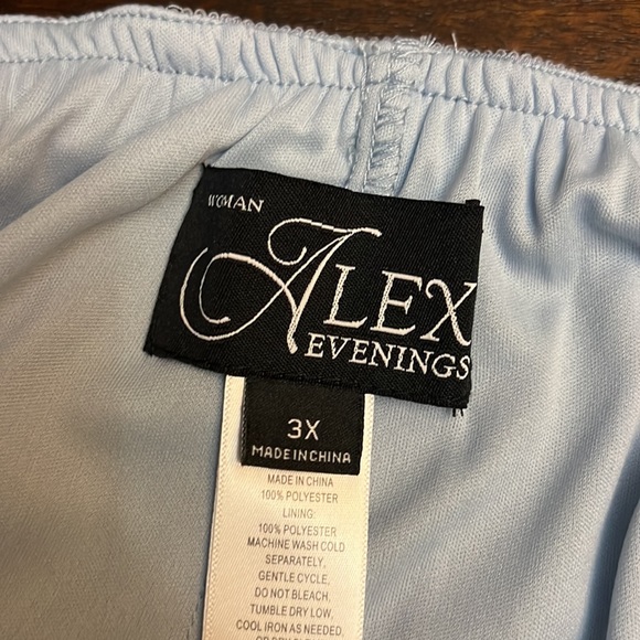 Alex Evenings Plus Size Silky Chiffon Pants - Picture 7 of 10